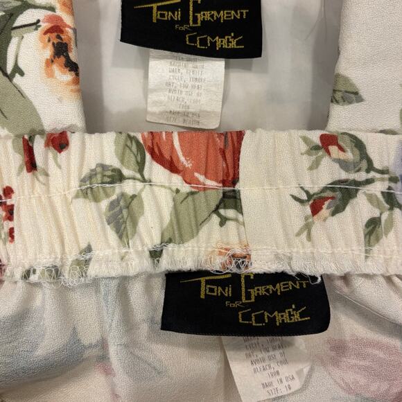 Vintage Toni Garment white and pink floral skirt suit set, women’s size medium - Picture 6 of 12